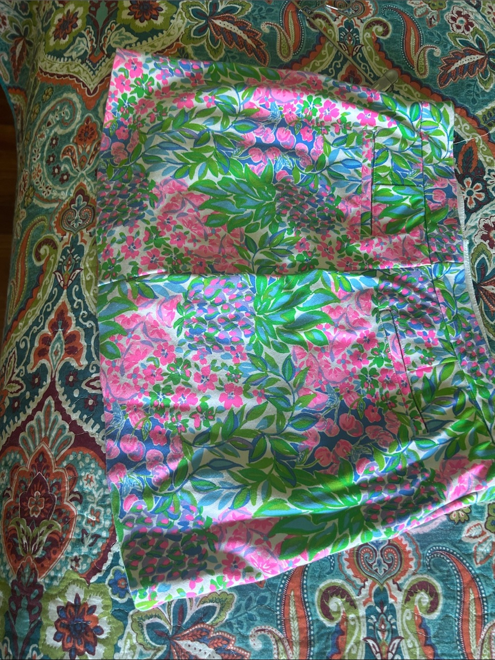Lilly Pulitzer Pink, Green & Blue Floral Skort - Picture 3 of 6